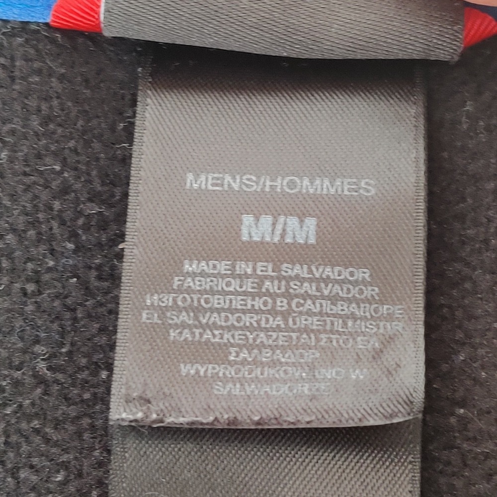 The North Face Men's 1/4‎ Zip Black Blue Trim Pullover Medium Athletic Sweater - Picture 4 of 16